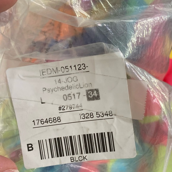 NEW IEDM PSYCHEDELIC LION JOGGER SIZE: L - Picture 6 of 6